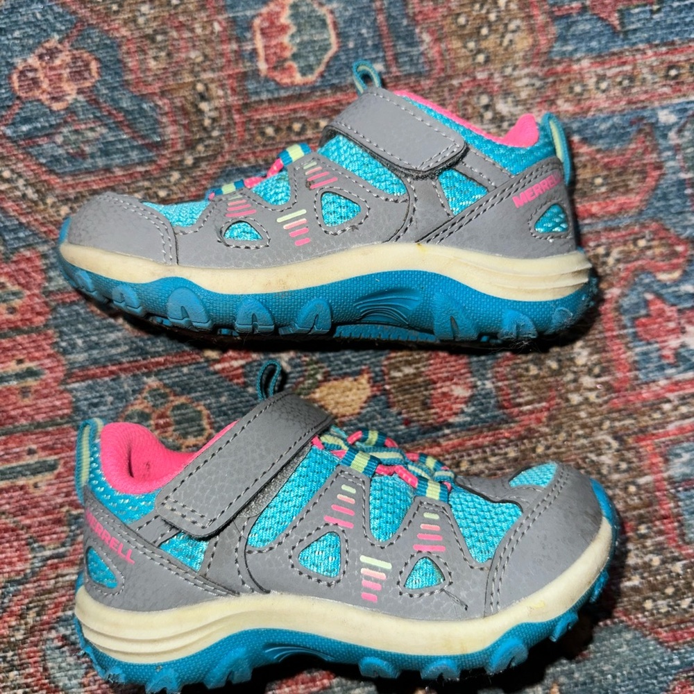 Merrell Kids' Vibrant Gray and Blue Sneakers